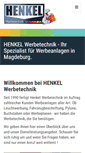 Mobile Screenshot of henkel-werbetechnik.de